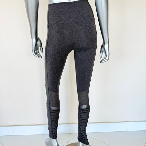 ALO Yoga women moto leggings heather grey size S Retail 128 - Picture 4 of 8